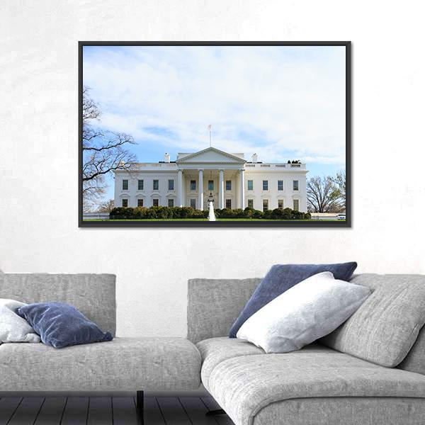 The White House Canvas Wall Art-1 Piece-Floating Frame-24" x 16"-Tiaracle