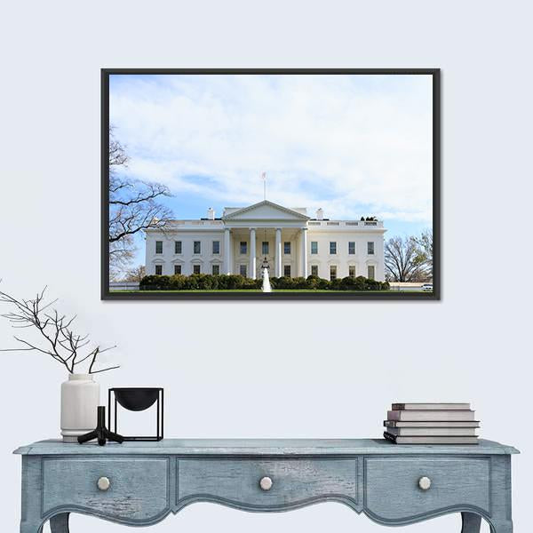 The White House Canvas Wall Art-5 Horizontal-Gallery Wrap-22" x 12"-Tiaracle