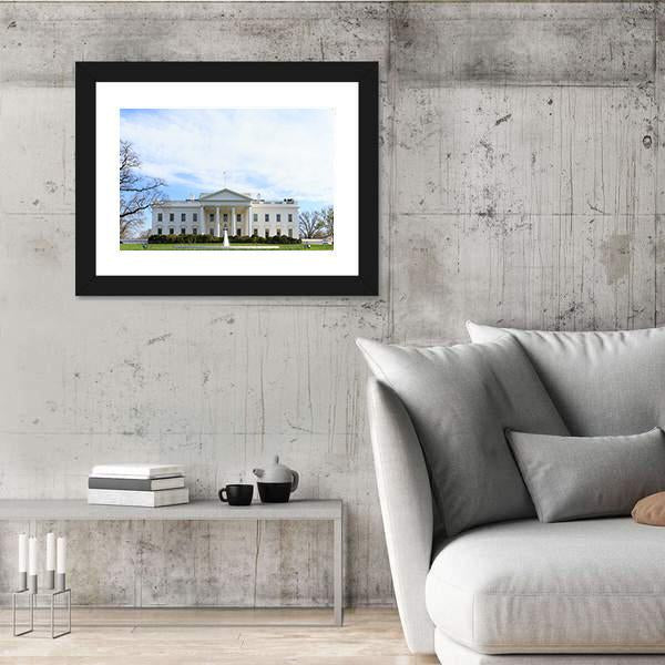 The White House Canvas Wall Art-5 Horizontal-Gallery Wrap-22" x 12"-Tiaracle