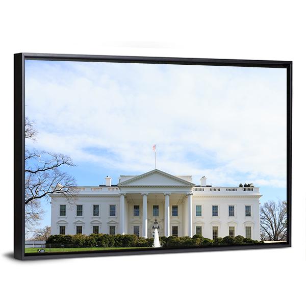 The White House Canvas Wall Art-5 Horizontal-Gallery Wrap-22" x 12"-Tiaracle