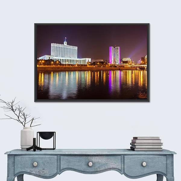 The White House Moscow Canvas Wall Art-5 Horizontal-Gallery Wrap-22" x 12"-Tiaracle