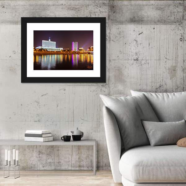 The White House Moscow Canvas Wall Art-3 Horizontal-Gallery Wrap-25" x 16"-Tiaracle