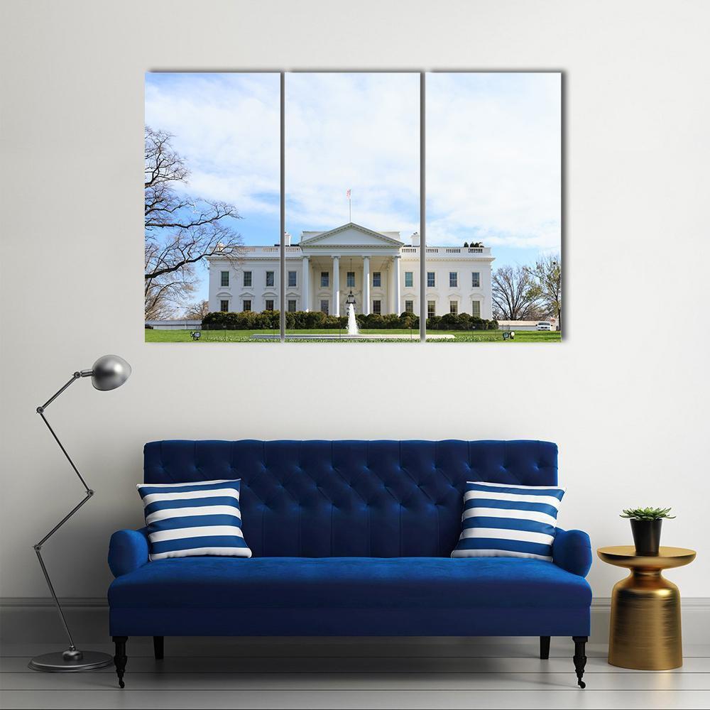 The White House Canvas Wall Art-3 Horizontal-Gallery Wrap-37" x 24"-Tiaracle