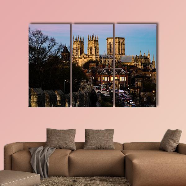 The York Minster UK Canvas Wall Art-3 Horizontal-Gallery Wrap-37" x 24"-Tiaracle