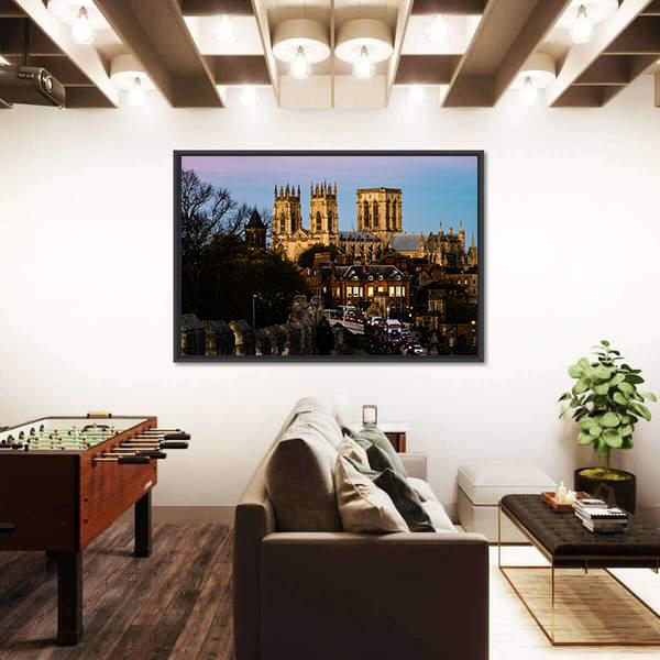 The York Minster UK Canvas Wall Art-3 Horizontal-Gallery Wrap-25" x 16"-Tiaracle