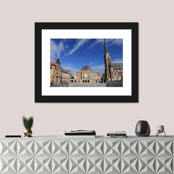 Theatre Square Germany Canvas Wall Art-3 Horizontal-Gallery Wrap-25" x 16"-Tiaracle