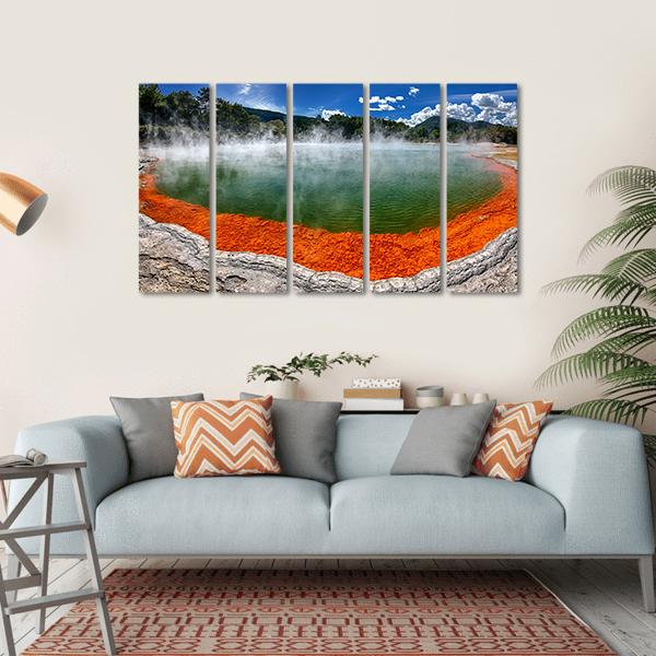 Champagne Pool New Zealand Canvas Wall Art-5 Horizontal-Gallery Wrap-22" x 12"-Tiaracle