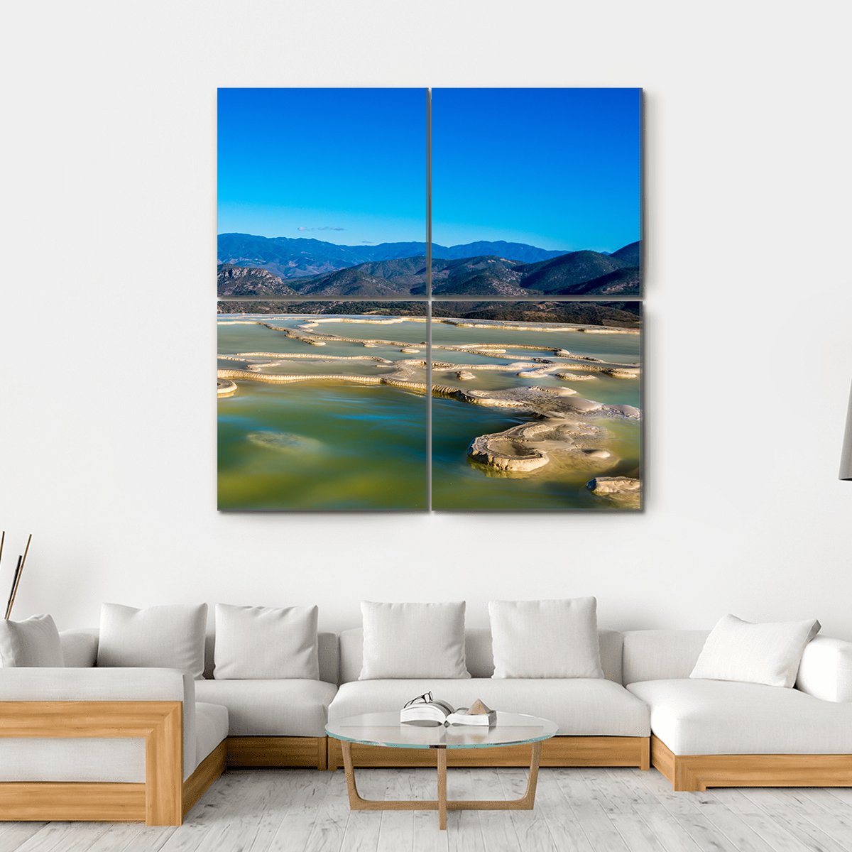 Thermal Spring In Central Valleys Of Oaxaca Canvas Wall Art-4 Square-Gallery Wrap-17" x 17"-Tiaracle