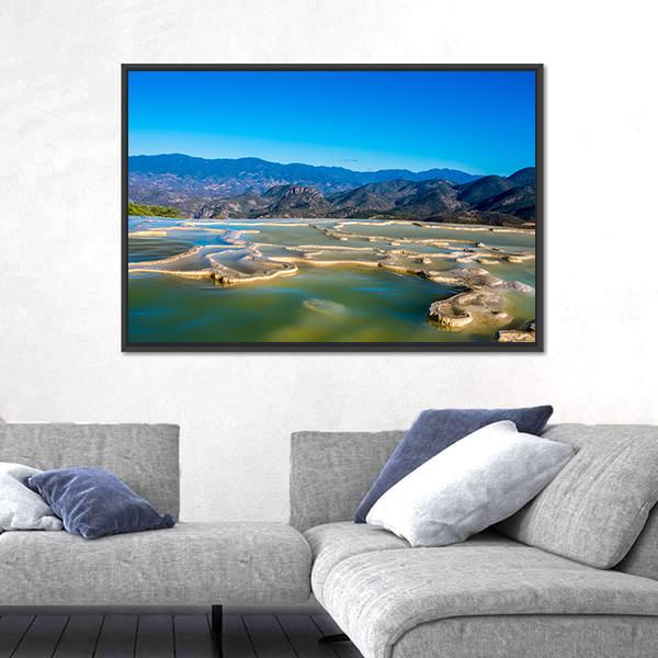 Thermal Spring In Central Valleys Of Oaxaca Panoramic Canvas Wall Art-1 Piece-36" x 12"-Tiaracle