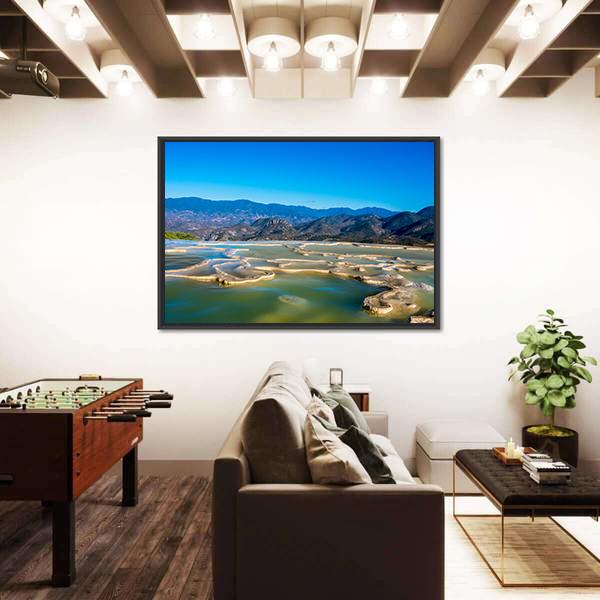 Thermal Spring In Central Valleys Of Oaxaca Panoramic Canvas Wall Art-1 Piece-36" x 12"-Tiaracle