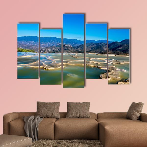 Thermal Spring In Central Valleys Of Oaxaca Canvas Wall Art-5 Pop-Gallery Wrap-47" x 32"-Tiaracle