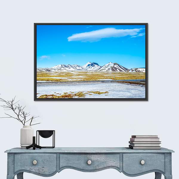 Thingvellir A Natural Place Iceland Canvas Wall Art-3 Horizontal-Gallery Wrap-25" x 16"-Tiaracle