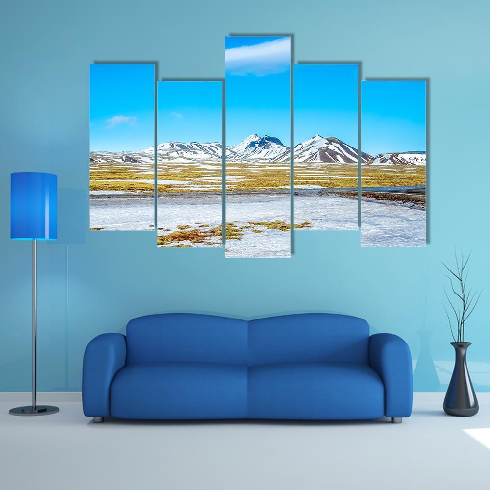 Thingvellir A Natural Place Iceland Canvas Wall Art-5 Pop-Gallery Wrap-47" x 32"-Tiaracle