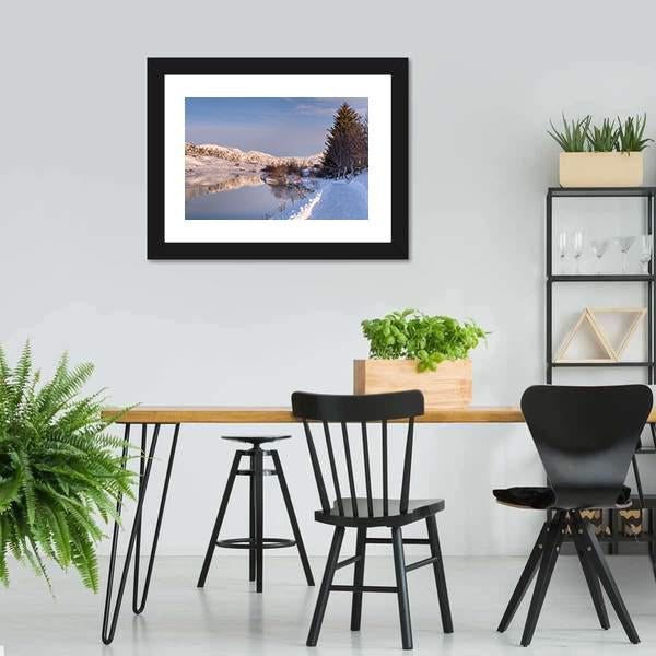Thingvellir National Park Canvas Wall Art-3 Horizontal-Gallery Wrap-25" x 16"-Tiaracle