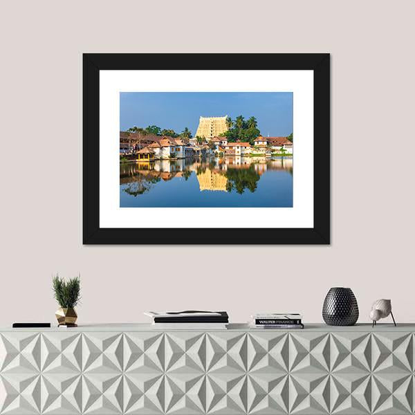 Thiruvananthapuram Temple India Canvas Wall Art-3 Horizontal-Gallery Wrap-25" x 16"-Tiaracle