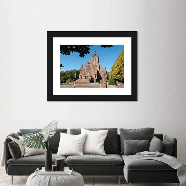 Thomas Coats Memorial Church Canvas Wall Art-1 Piece-Framed Print-20" x 16"-Tiaracle