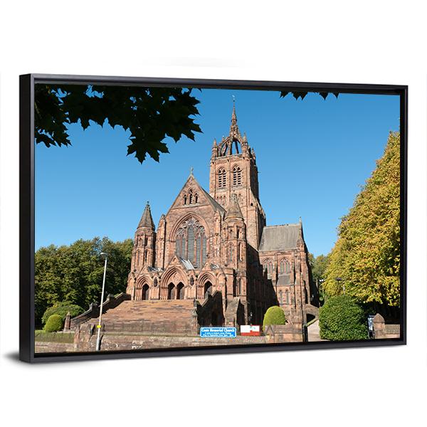 Thomas Coats Memorial Church Canvas Wall Art-3 Horizontal-Gallery Wrap-25" x 16"-Tiaracle