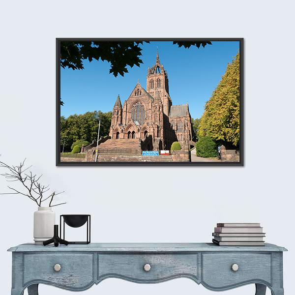 Thomas Coats Memorial Church Canvas Wall Art-5 Horizontal-Gallery Wrap-22" x 12"-Tiaracle