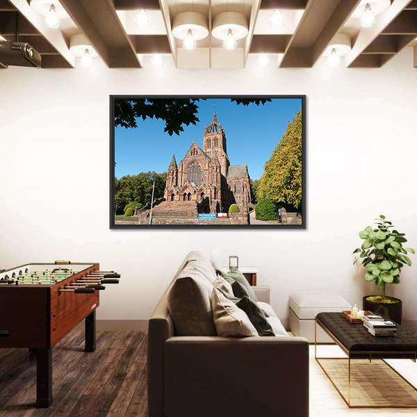 Thomas Coats Memorial Church Canvas Wall Art-5 Horizontal-Gallery Wrap-22" x 12"-Tiaracle