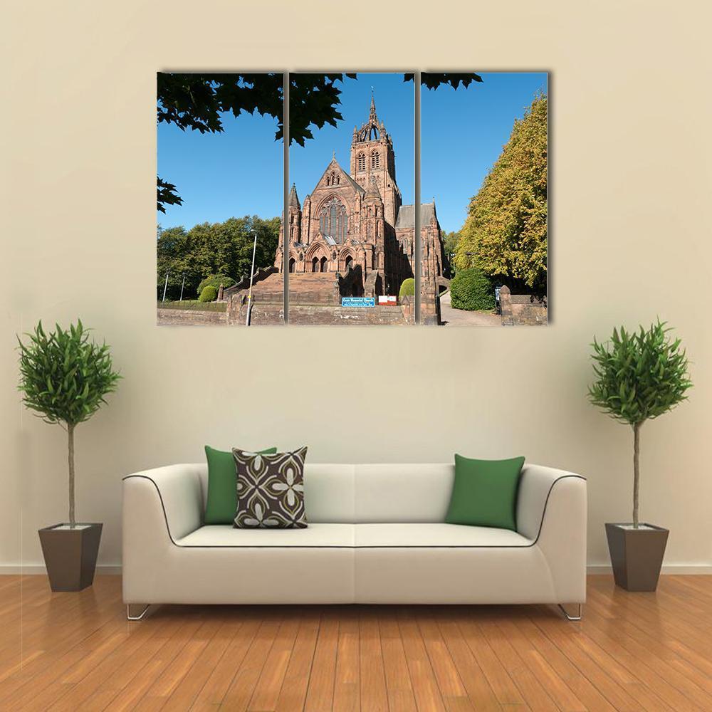 Thomas Coats Memorial Church Canvas Wall Art-3 Horizontal-Gallery Wrap-37" x 24"-Tiaracle