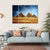 Giza Valley With Great Pyramids Canvas Wall Art-4 Horizontal-Gallery Wrap-34" x 24"-Tiaracle
