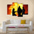 Three Firemen Fighting Canvas Wall Art-4 Pop-Gallery Wrap-50" x 32"-Tiaracle