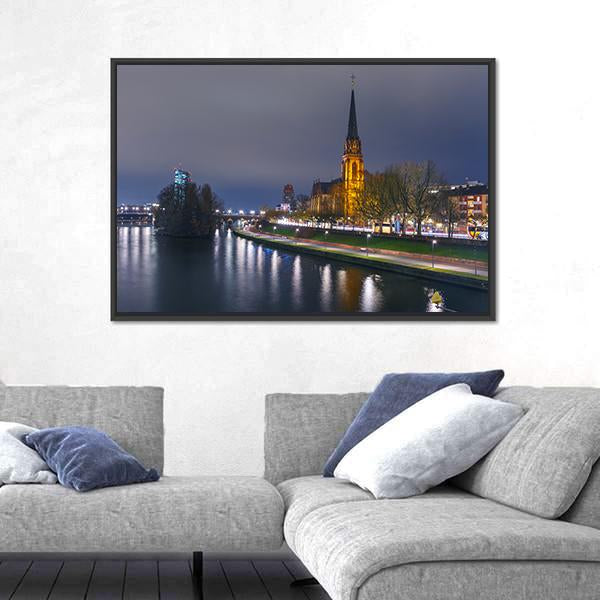 Three Wise Men Church Canvas Wall Art-1 Piece-Floating Frame-24" x 16"-Tiaracle