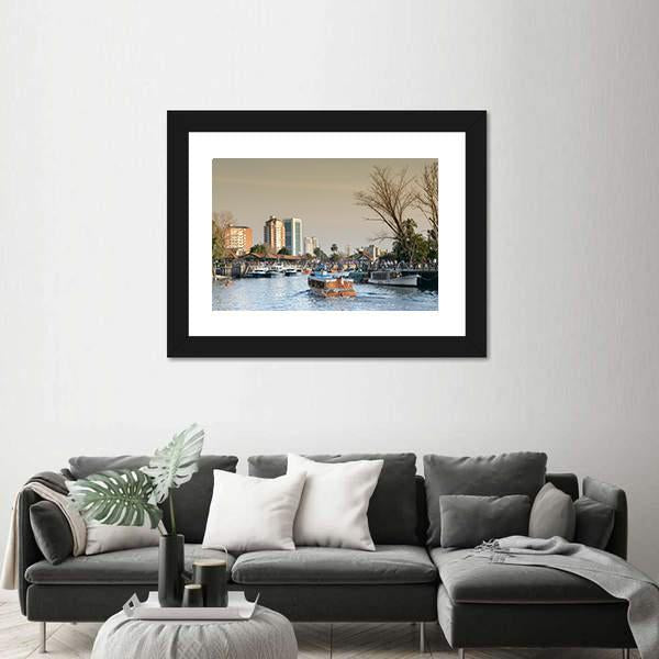 Tigre River Argentina Canvas Wall Art-1 Piece-Framed Print-20" x 16"-Tiaracle