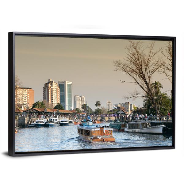 Tigre River Argentina Canvas Wall Art-3 Horizontal-Gallery Wrap-25" x 16"-Tiaracle