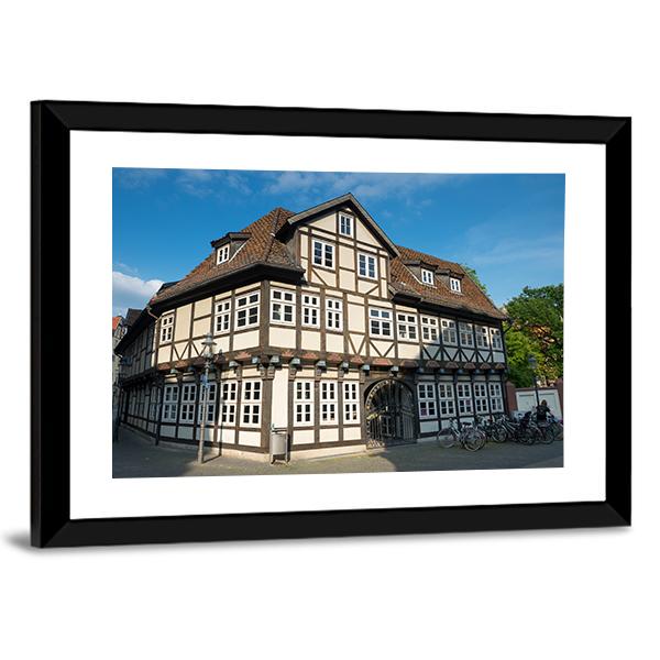 Timbered House Braunschweig Canvas Wall Art-3 Horizontal-Gallery Wrap-25" x 16"-Tiaracle
