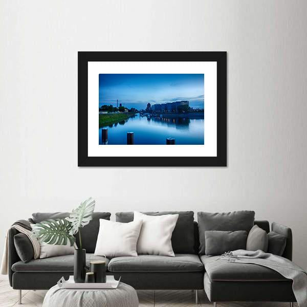 Timbered Timber Harbor Canvas Wall Art-1 Piece-Framed Print-20" x 16"-Tiaracle