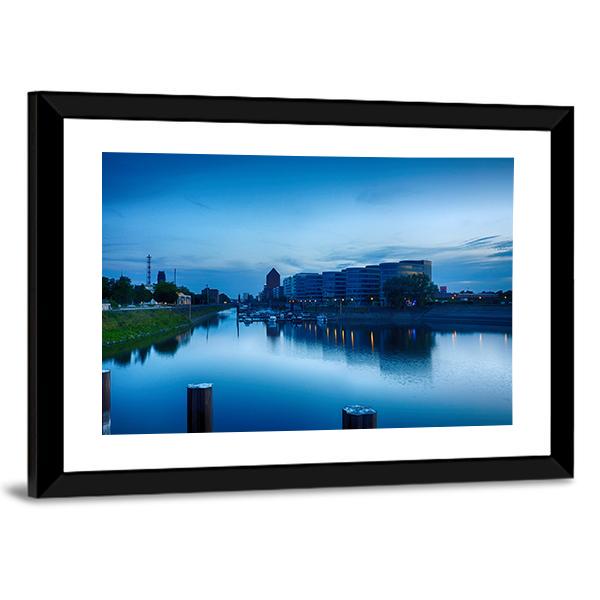 Timbered Timber Harbor Canvas Wall Art-3 Horizontal-Gallery Wrap-25" x 16"-Tiaracle