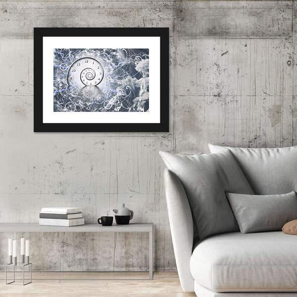 Time & Quantum Physics Canvas Wall Art-3 Horizontal-Gallery Wrap-25" x 16"-Tiaracle