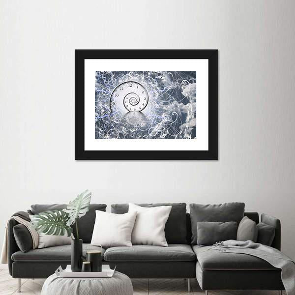 Time & Quantum Physics Vertical Canvas Wall Art-3 Vertical-Gallery Wrap-12" x 25"-Tiaracle
