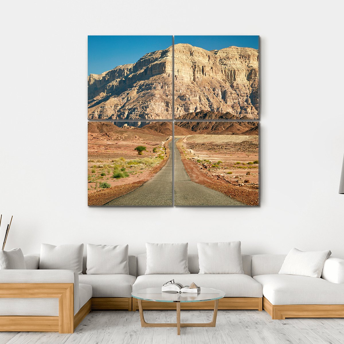 Timna Park Israel Canvas Wall Art-4 Square-Gallery Wrap-17" x 17"-Tiaracle