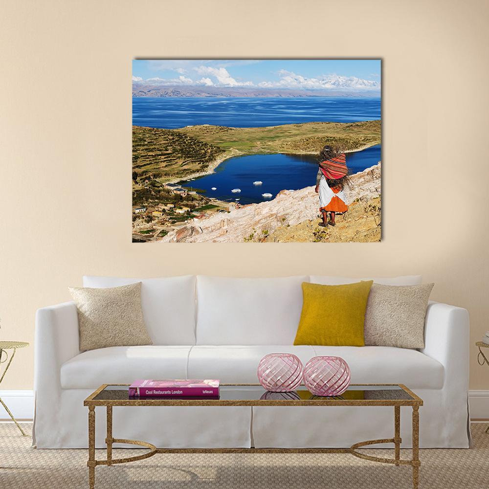 Titicaca Lake Canvas Wall Art-5 Horizontal-Gallery Wrap-22" x 12"-Tiaracle