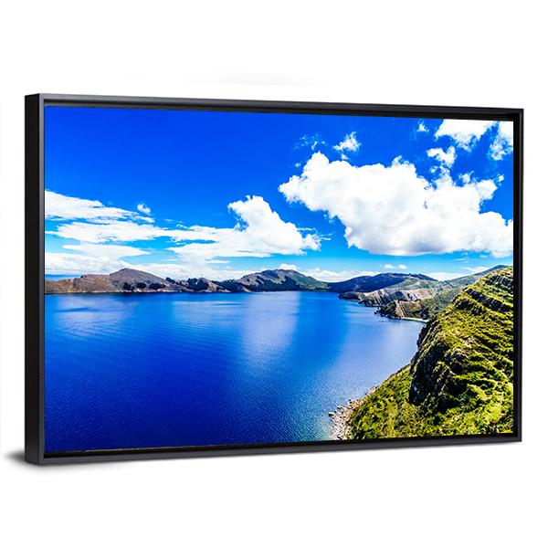 Titicaca Lake Canvas Wall Art-3 Horizontal-Gallery Wrap-25" x 16"-Tiaracle