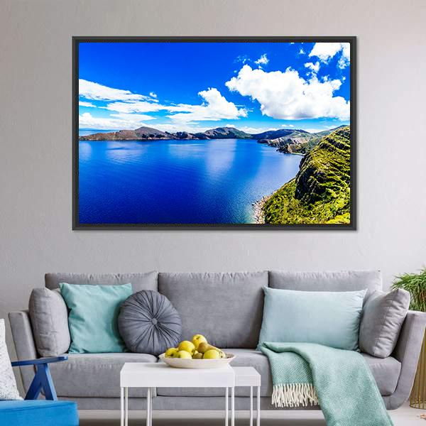 Titicaca Lake Canvas Wall Art-3 Horizontal-Gallery Wrap-25" x 16"-Tiaracle