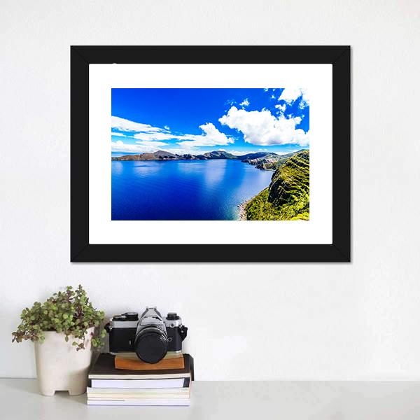 Titicaca Lake Canvas Wall Art-1 Piece-Framed Print-20" x 16"-Tiaracle