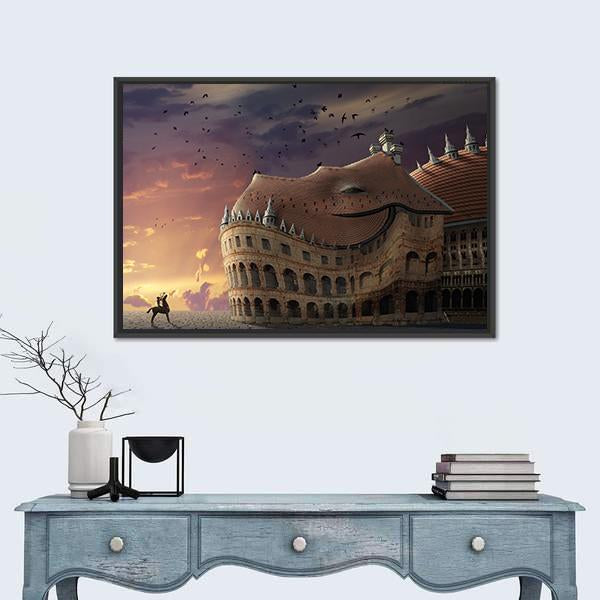 To Wake Up A Dragon Canvas Wall Art-5 Horizontal-Gallery Wrap-22" x 12"-Tiaracle