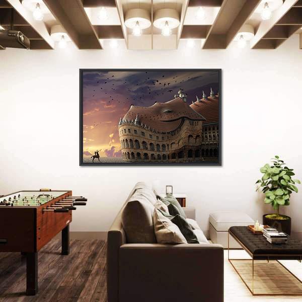 To Wake Up A Dragon Canvas Wall Art-5 Horizontal-Gallery Wrap-22" x 12"-Tiaracle