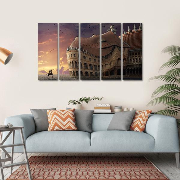 To Wake Up A Dragon Canvas Wall Art-5 Horizontal-Gallery Wrap-22" x 12"-Tiaracle