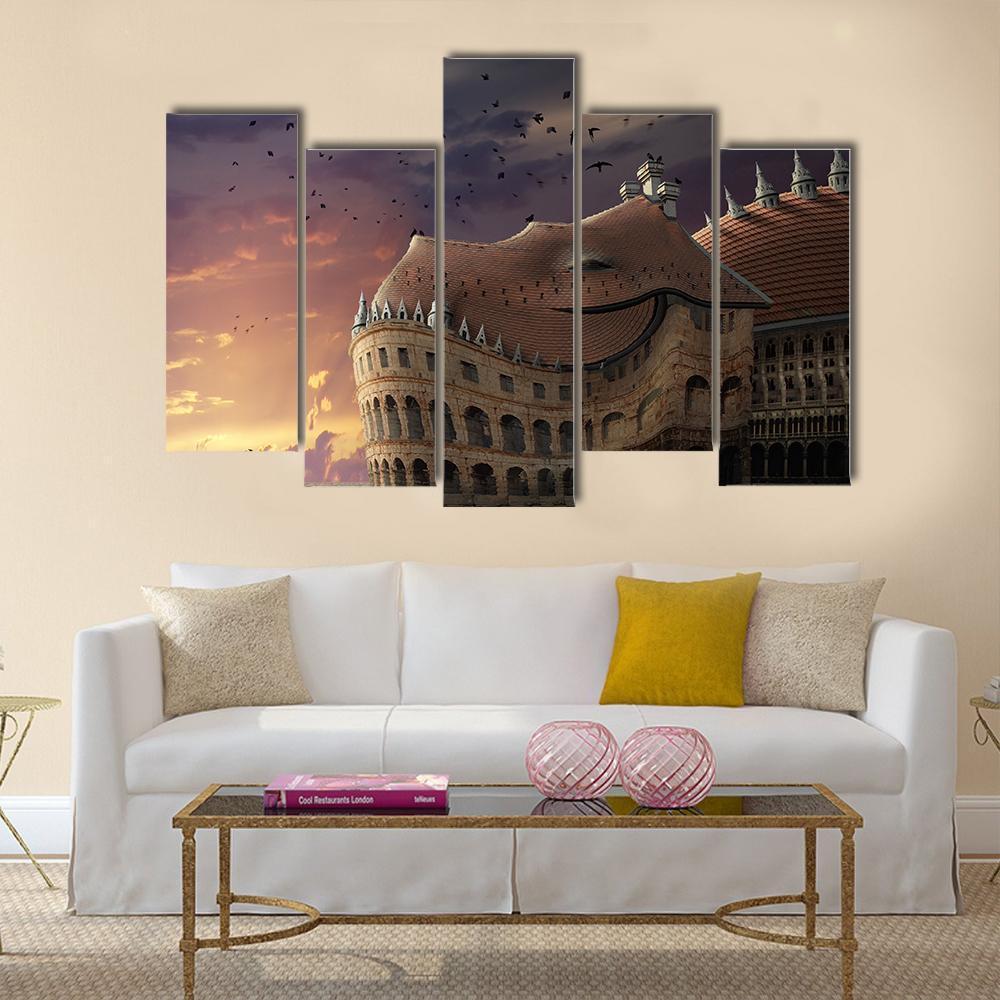 To Wake Up A Dragon Canvas Wall Art-5 Pop-Gallery Wrap-47" x 32"-Tiaracle