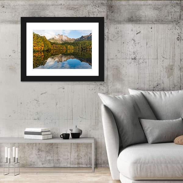 Togakushi's Lake Canvas Wall Art-3 Horizontal-Gallery Wrap-25" x 16"-Tiaracle