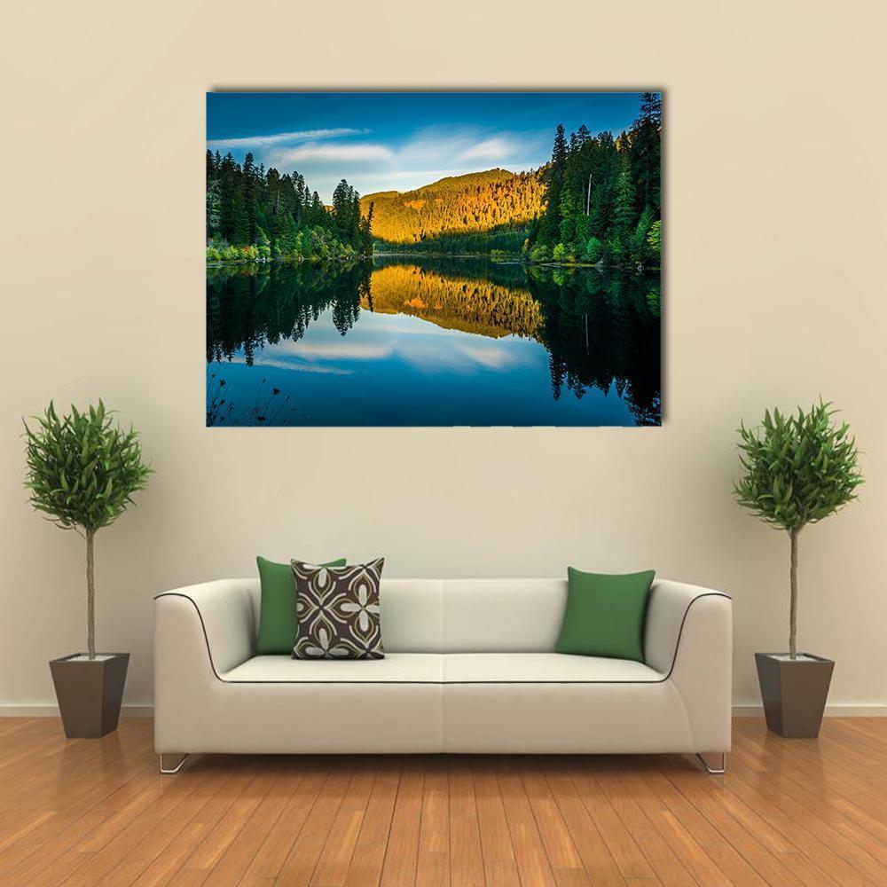 Toketee Lake In Oregon Canvas Wall Art-5 Horizontal-Gallery Wrap-22" x 12"-Tiaracle