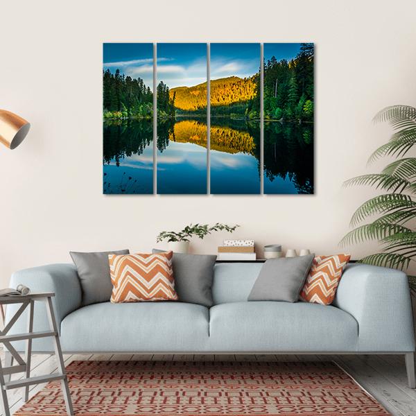 Toketee Lake In Oregon Canvas Wall Art-4 Horizontal-Gallery Wrap-34" x 24"-Tiaracle