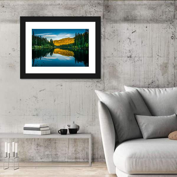 Toketee Lake In Oregon Panoramic Canvas Wall Art-1 Piece-36" x 12"-Tiaracle