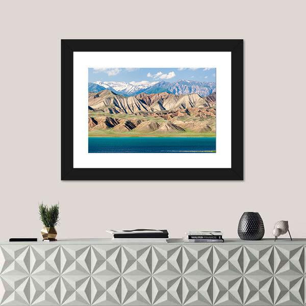 Toktogul Lake Kyrgyzstan Panoramic Canvas Wall Art-1 Piece-36" x 12"-Tiaracle