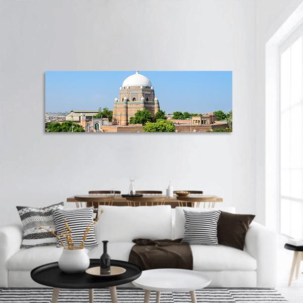 Shah Rukn-E-Alam Pakistan Panoramic Canvas Wall Art-1 Piece-36" x 12"-Tiaracle