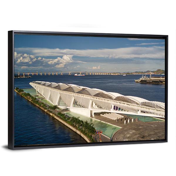 Tomorrow Museum Brazil Canvas Wall Art-3 Horizontal-Gallery Wrap-25" x 16"-Tiaracle
